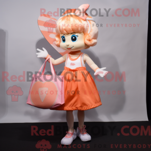 Mascot character of a Peach...