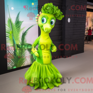 Postava maskota Lime Green...