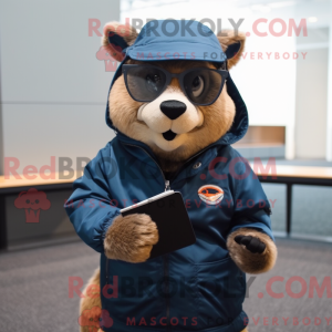 Mascot character of a Navy...