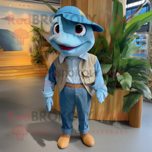 Sky Blue Swordfish mascotte...