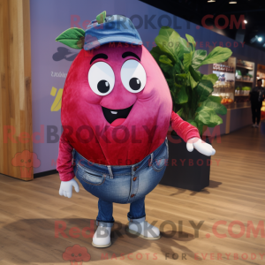 Máscara de cor magenta com...