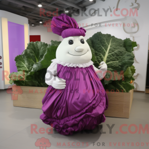 Postava maskota purpurového...