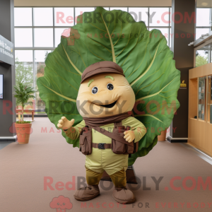 Mascot character of a Brown...