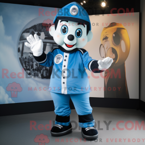Mascot character of a Blue...
