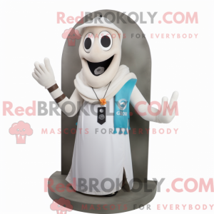 Mascot character of a White...