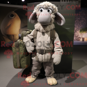 Maskottchen eines grauen...