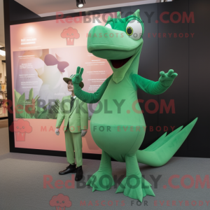 Mascot character of a Green...