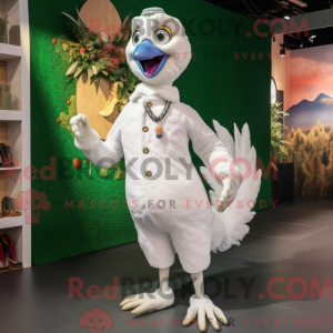 Maskot karakter af en hvid...