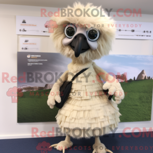 Postava maskota krémového...