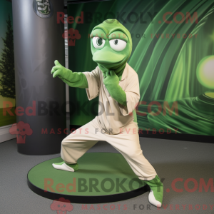 Mascot character of a Green...