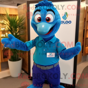 Personaggio mascotte Pavone...
