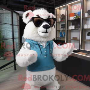 Postava maskota bílého...