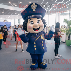 Mascot character of a Navy...