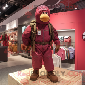 Maskotkarakter av en Maroon...