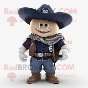 Navy Cowboy maskot kostume...