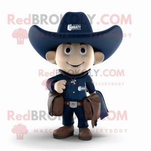 Navy Cowboy maskot kostume...