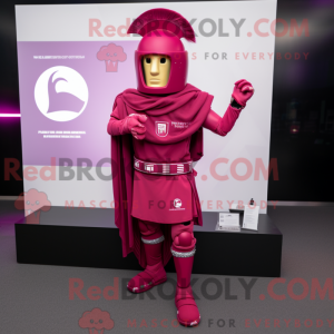 Postava maskota purpurového...