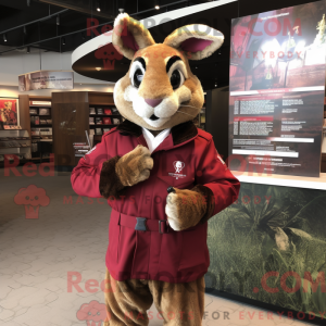Mascottefiguur van een...