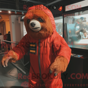 Mascot character of a Red...