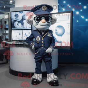 Mascot character of a Navy...