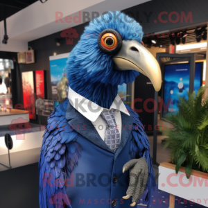 Mascot character of a Blue...