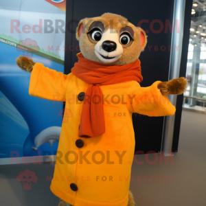 Orange Meerkat maskot...