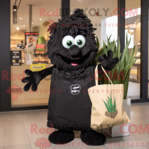 Mascot character of a Black...
