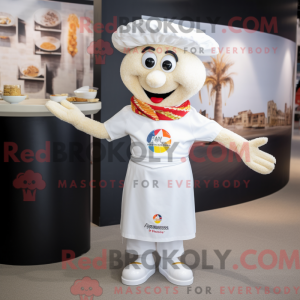 Mascot character of a White...
