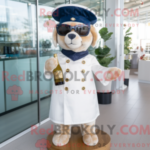 Maskotkarakter af en Navy...