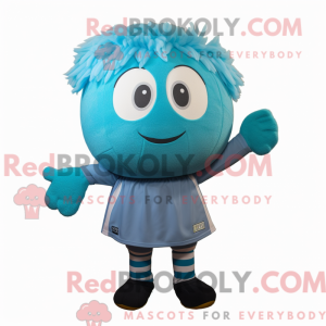 Mascot character of a Cyan...
