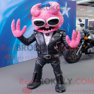 Postava maskota Pink Crab...