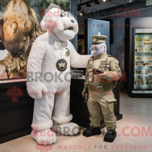 Mascot character of a White...