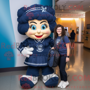 Maskot karakter af en Navy...