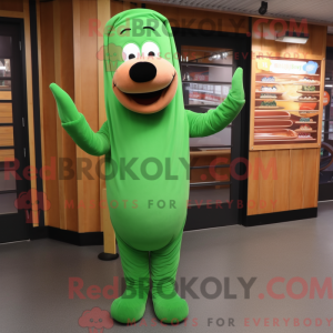 Mascot character of a Green...