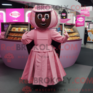 Mascot character of a Pink...