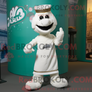 Mascot character of a White...