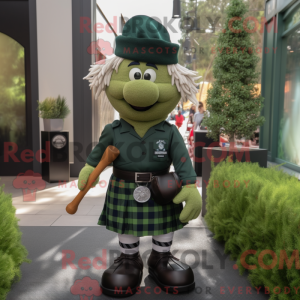 Mascot character of a Olive...