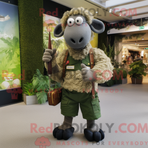 Mascot character of a Olive...