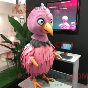Mascot character of a Pink...
