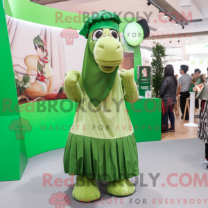 Mascot character of a Green...
