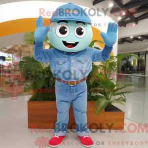 Postava maskota Sky Blue...