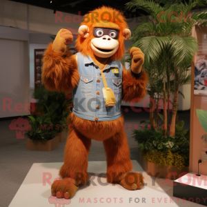 Maskot postava orangutana...