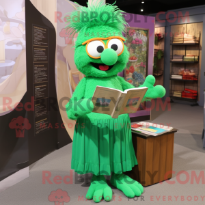 Mascot character of a Green...