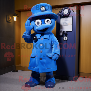 Postava maskota modrého...