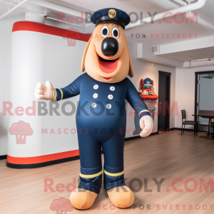 Mascot character of a Navy...