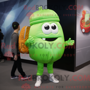 Mascot character of a Lime...