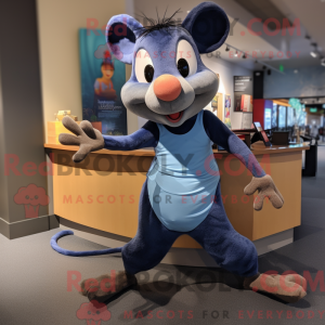 Mascot character of a Blue...