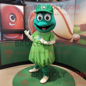 Mascot character of a Green...
