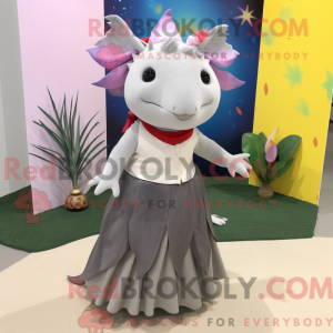 Mascot character of a Gray...