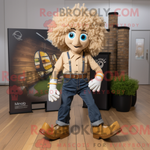 Maskot karakter av en Tan...